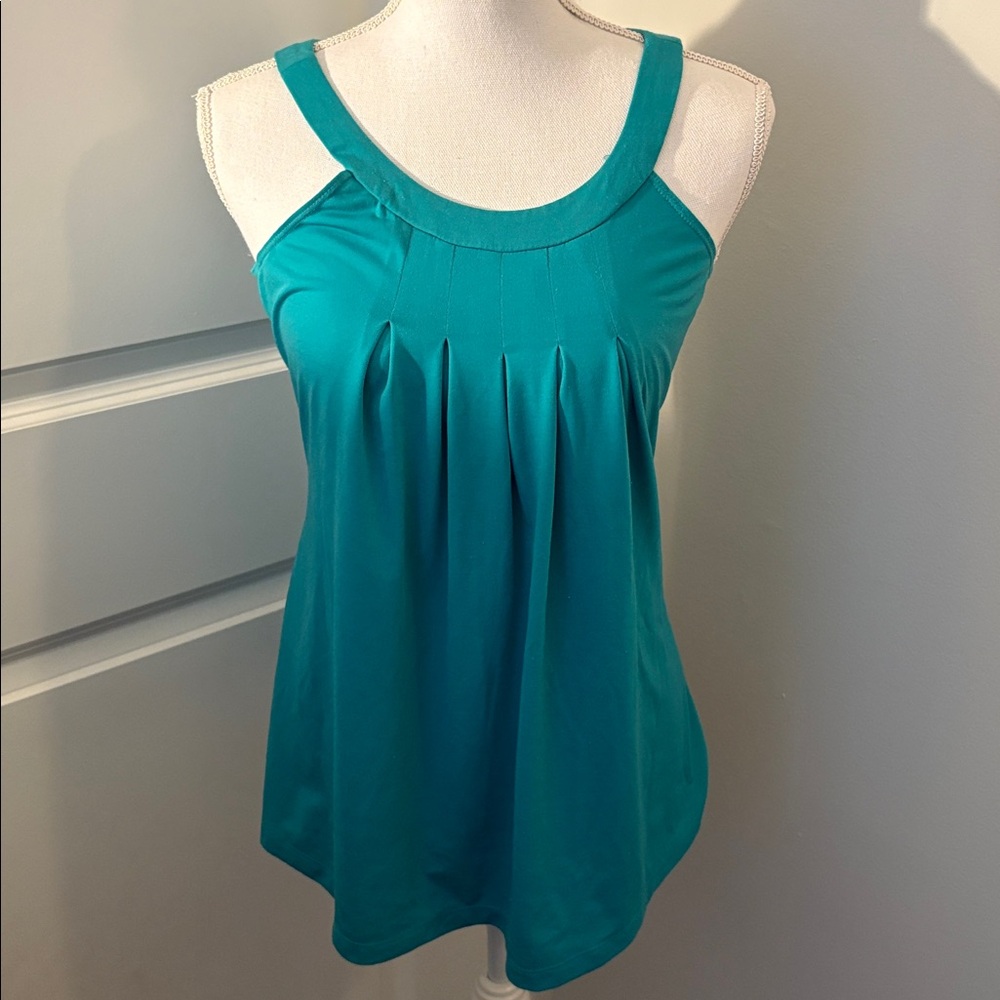 🥭(4 for $15) Old Teal Top with Pleated Front
